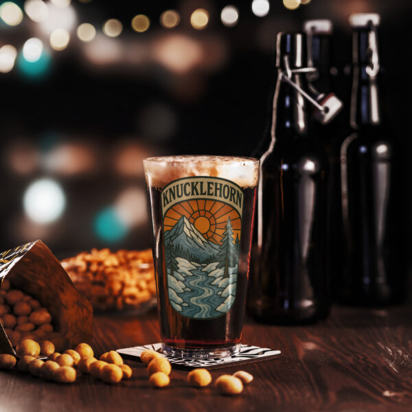 Wintertime - Pint glass - Image 2